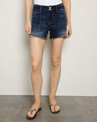 Dark Wash $|& Vigoss Mid Rise Short - SOF Front