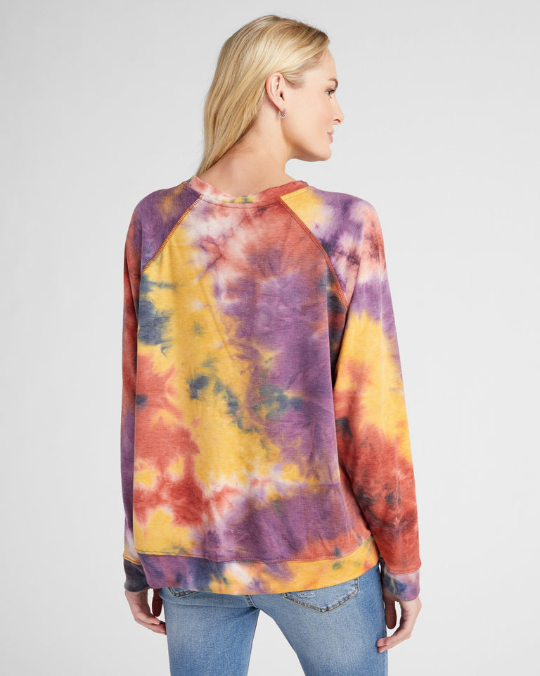 Beach Bum Tie Dye Graphic Sweatshirt