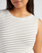 Noir Stripe $|& Thread & Supply Sinclair Stripe Tank - SOF Detail