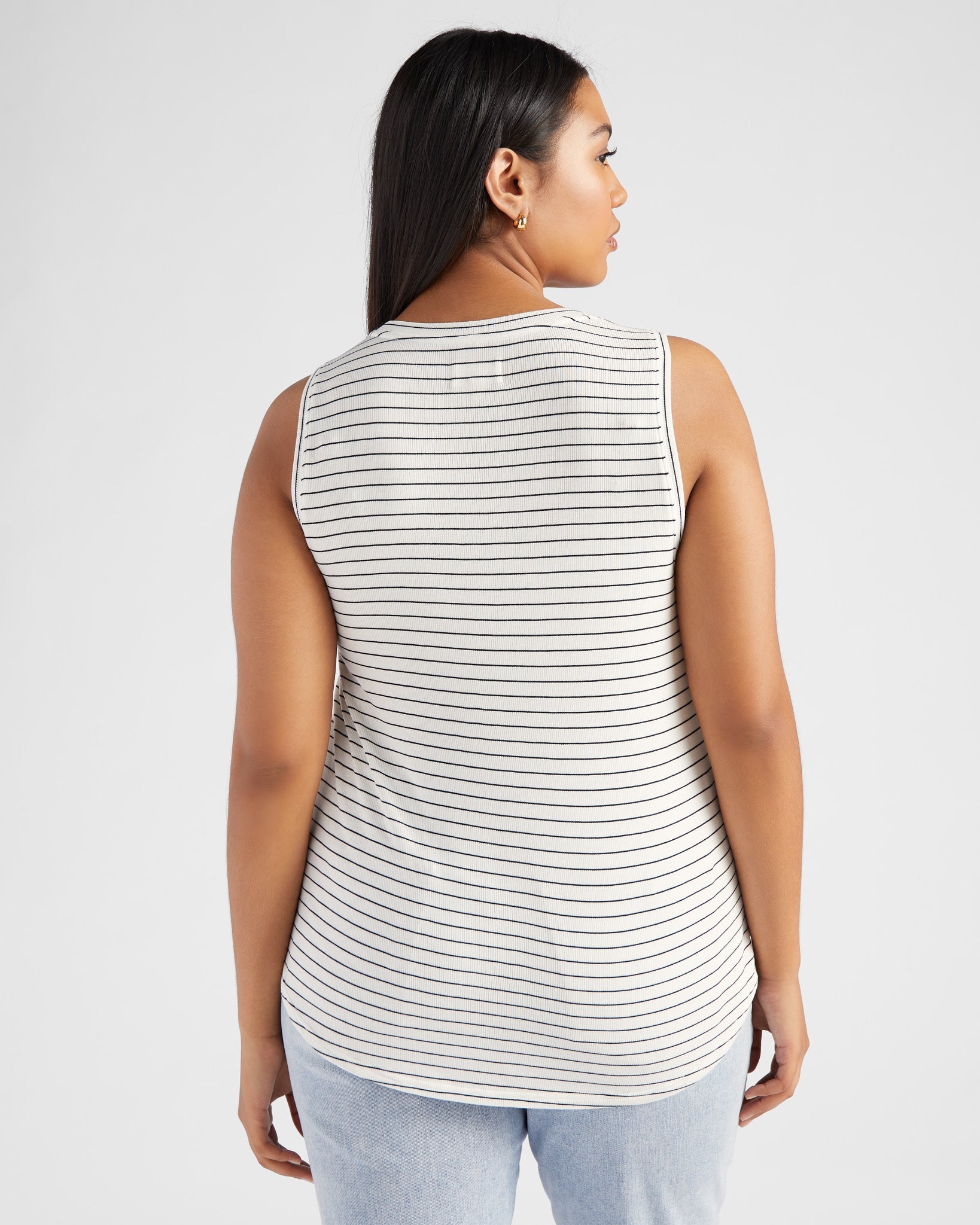 Noir Stripe $|& Thread & Supply Sinclair Stripe Tank - SOF Back