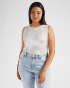 Noir Stripe $|& Thread & Supply Sinclair Stripe Tank - SOF Front