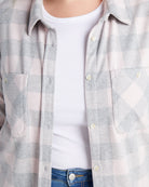 Pink Grey Buffalo $|& Thread & Supply Lewis Plaid Shirt - SOF Detail