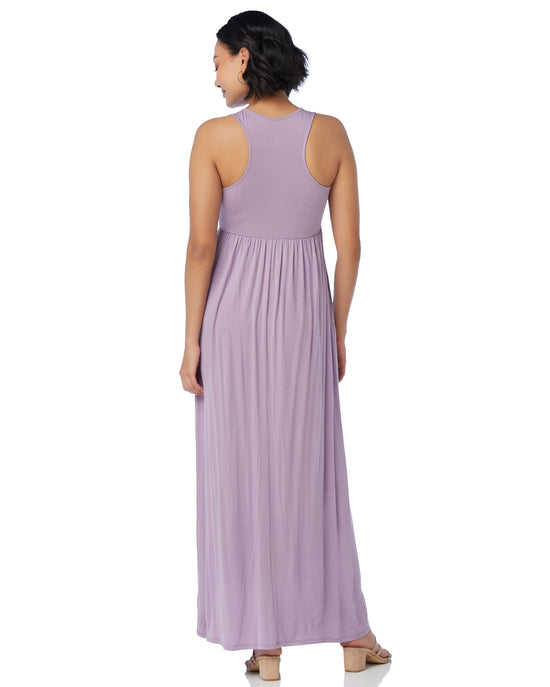 Dusty Lavender $|& Vanilla Bay Racerback Maxi Dress - SOF Back