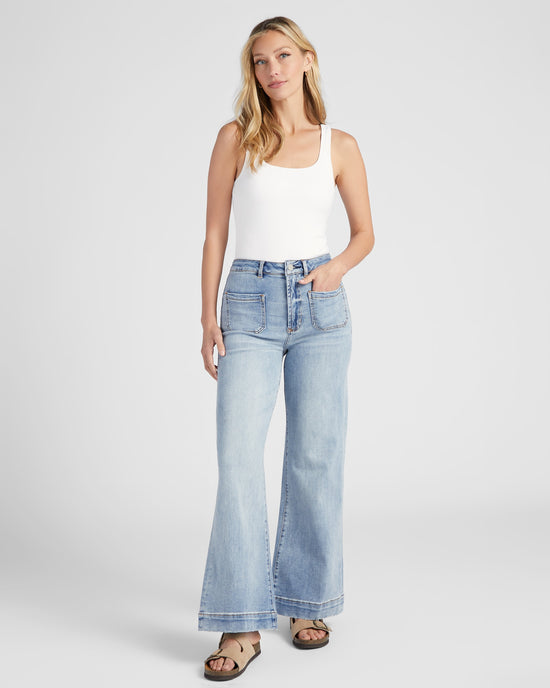 Promenade $|& Dear John Fiona Wide Leg Jeans - SOF Full Front