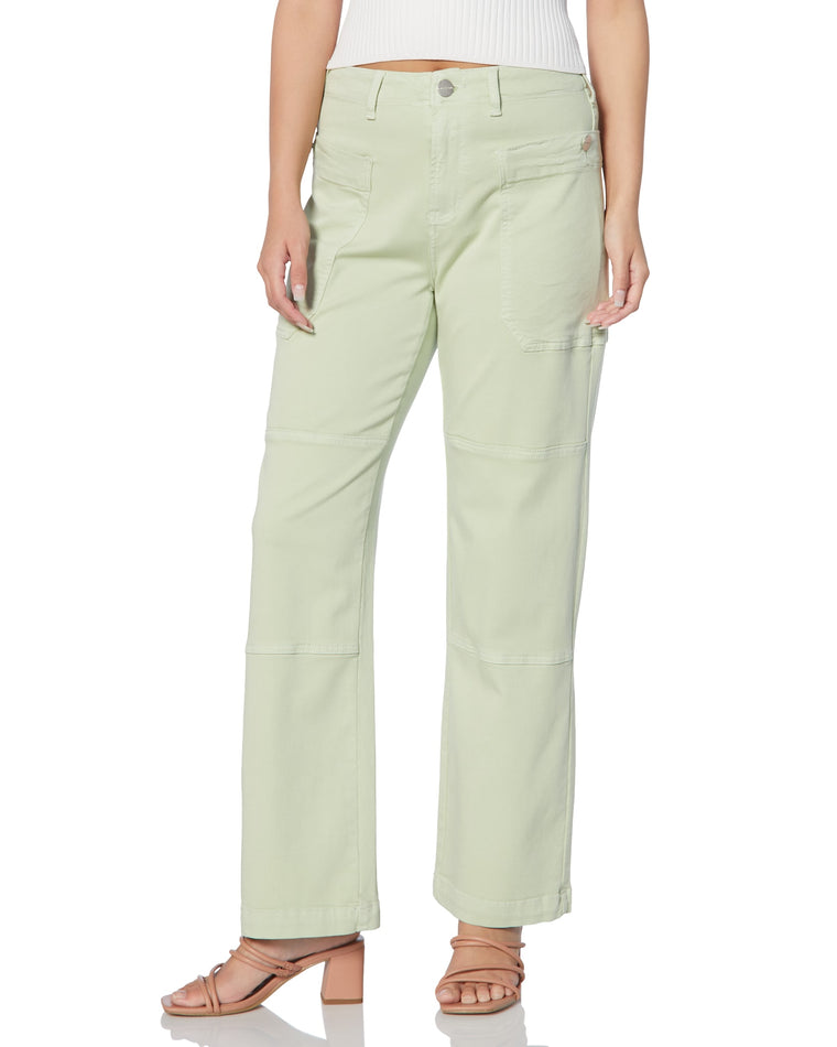 Lime Cream $|& Lola Jeans Willow Cargo Pant - SOF Front