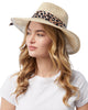 Leopard Print Band Panama Hat