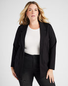 Black $|& Liverpool Boyfriend Blazer - SOF Front