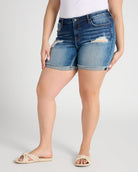 Distressed Wash $|& Vigoss Marley Distressed Cuffed Short - SOF Front