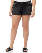Washed Black $|& Vigoss Marley Frayed Hem Short - SOF Front