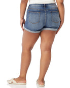 Medium Wash 7" $|& Vigoss Marley Roll Cuff Short - SOF Back