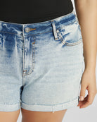 Light Wash Blue $|& Vigoss Marley Cuffed Short - SOF Detail