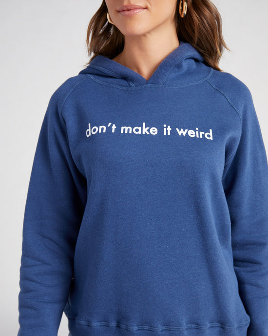 Navy $|& 78 & Sunny Don't Make It Weird Graphic Hoodie - SOF Detail