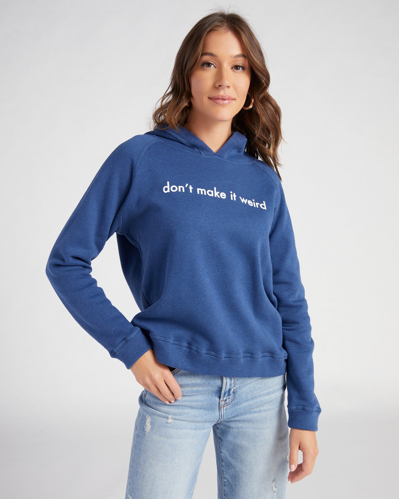 Navy $|& SEAS Don't Make It Weird Graphic Hoodie - SOF Front