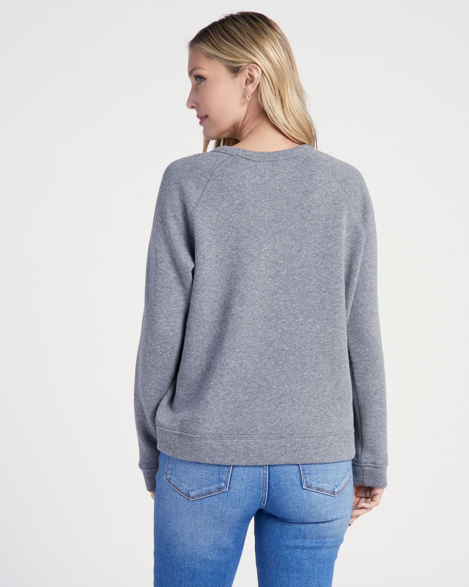 Heather Grey $|& SEAS East Coast Graphic Pullover - SOF Back
