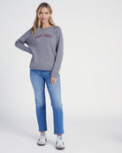 Heather Grey $|& SEAS East Coast Graphic Pullover - SOF Full Front
