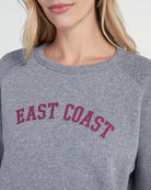 Heather Grey $|& SEAS East Coast Graphic Pullover - SOF Detail