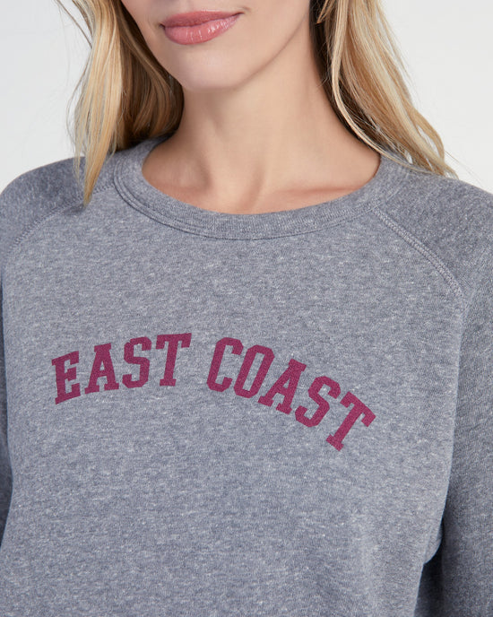 Heather Grey $|& 78&Sunny East Coast Graphic Pullover - SOF Detail