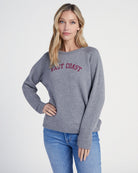Heather Grey $|& SEAS East Coast Graphic Pullover - SOF Front