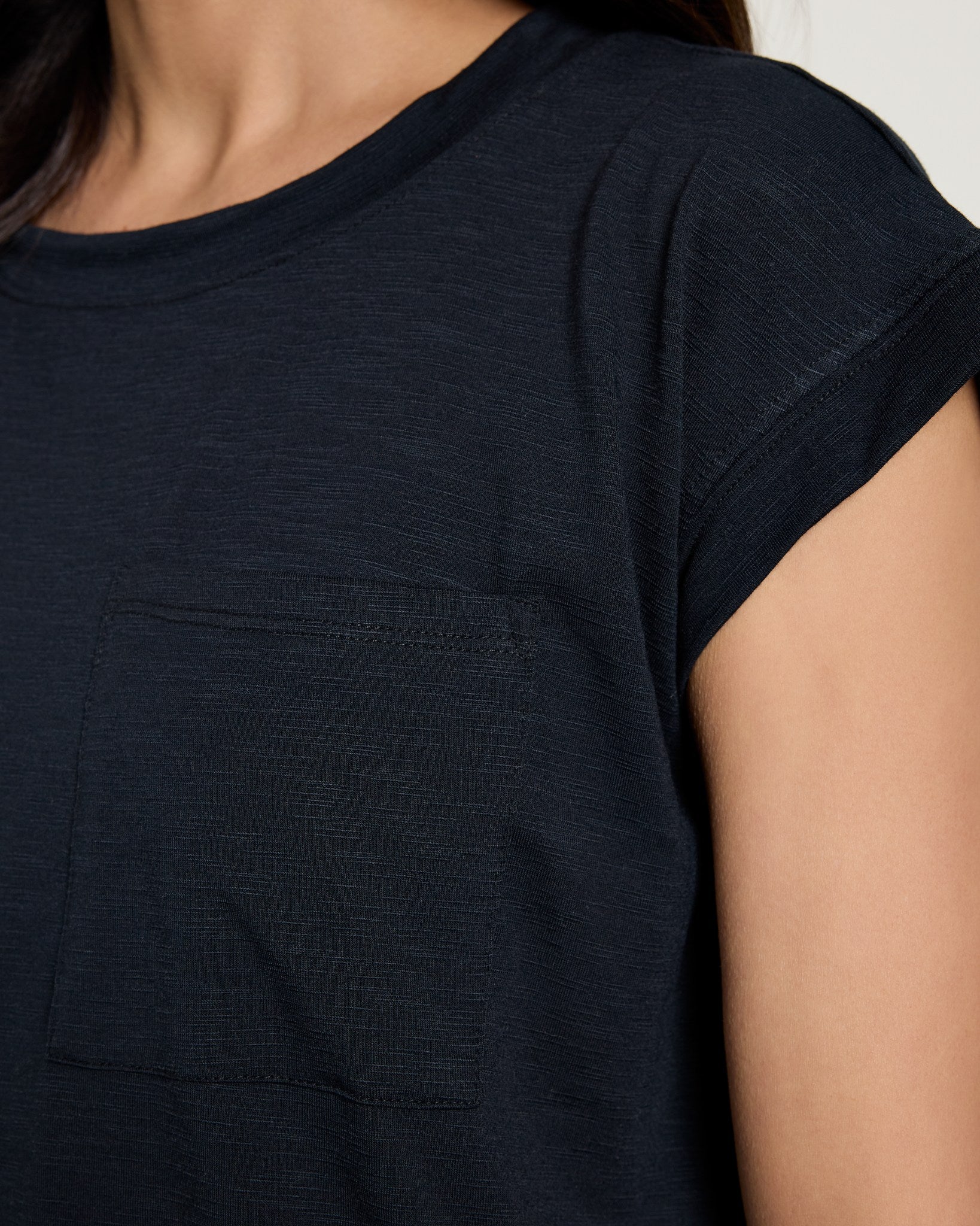 Black $|& SEAS Merrit Island Short Sleeve Tee - SOF Full Front