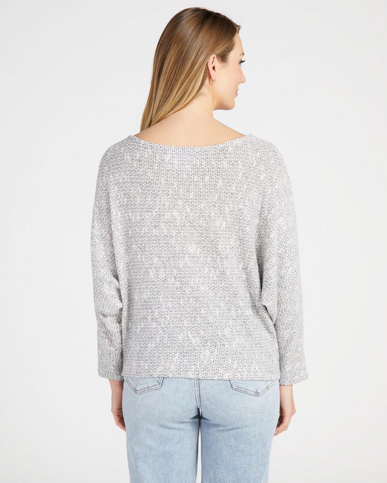 Navy/Grey Blue $|& Sadie & Sage Billie Dolman Top - SOF Back