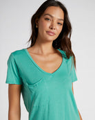 Succulent $|& Z Supply Pocket Tee - SOF Detail