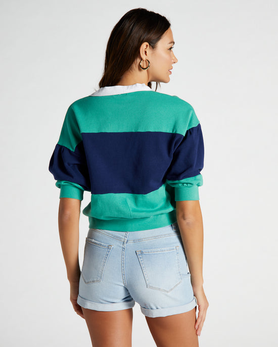 Succulent $|& Z Supply Rugby Short Sleeve Sweatshirt - SOF Back