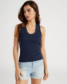 Captain Navy $|& Z Supply Sirena Ribbed Tank - SOF Front