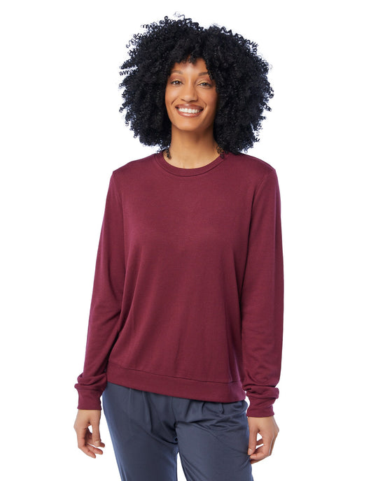 Port $|& PJ Salvage Long Sleeve Reloved Lounge Top - SOF Front