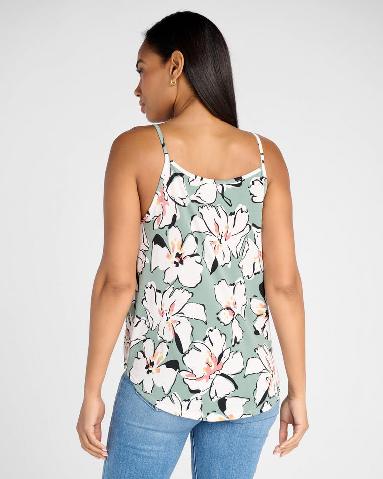 Green Floral $|& West Kei Floral Knit Cami - SOF Back