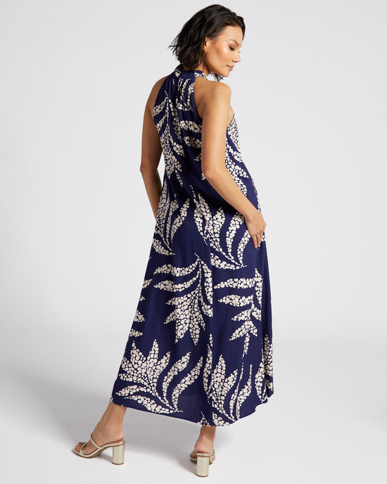 Blue $|& Mila Mae Woven Halter Maxi Dress - SOF Back