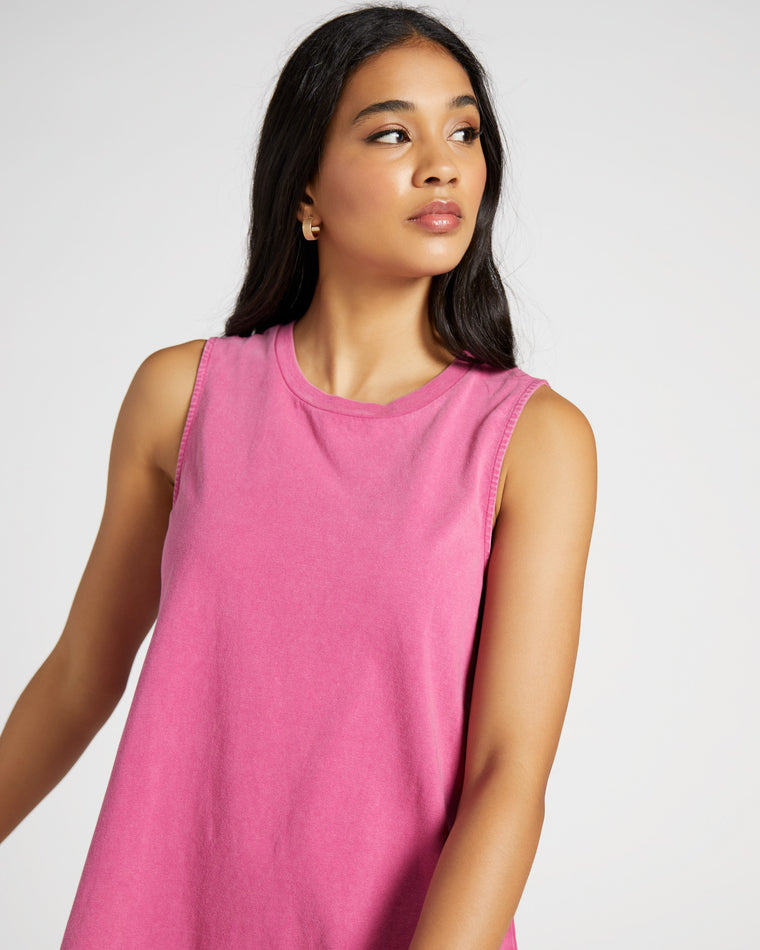 Sweet Plum Pink $|& Z Supply Sloane Dress - SOF Detail