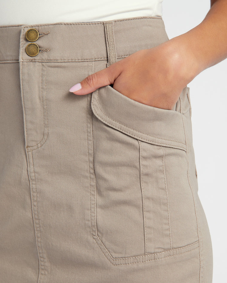 Moonrock $|& Democracy Double Button Utility Skirt - SOF Detail