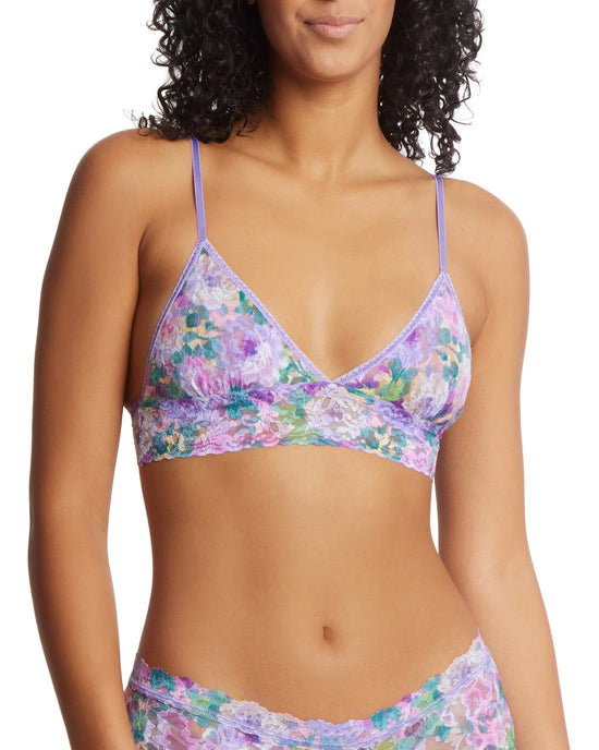 Bathe in Petals $|& Hanky Panky Printed Triangle Bralette - VOF Front