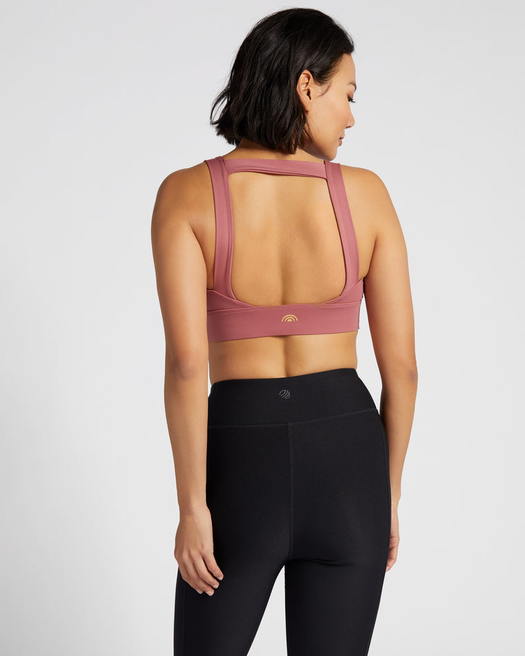 Rose Pink $|& Playground Active Olivia Top - SOF Back