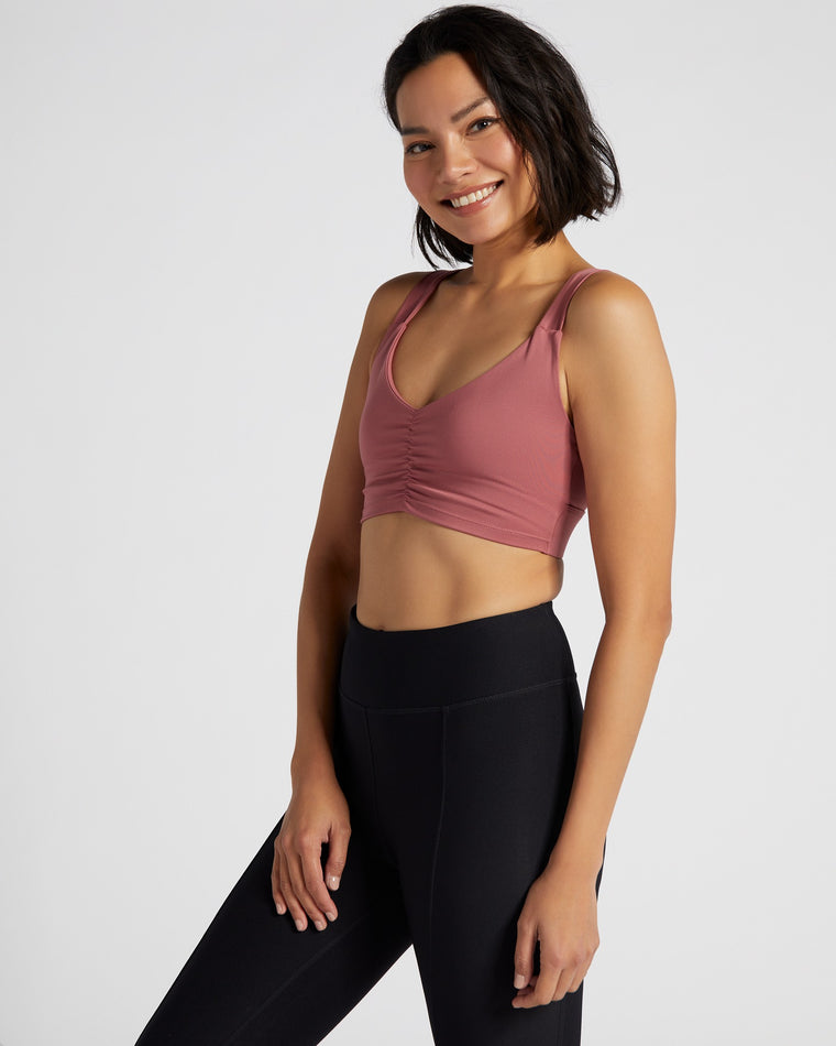 Rose Pink $|& Playground Active Olivia Top - SOF Front