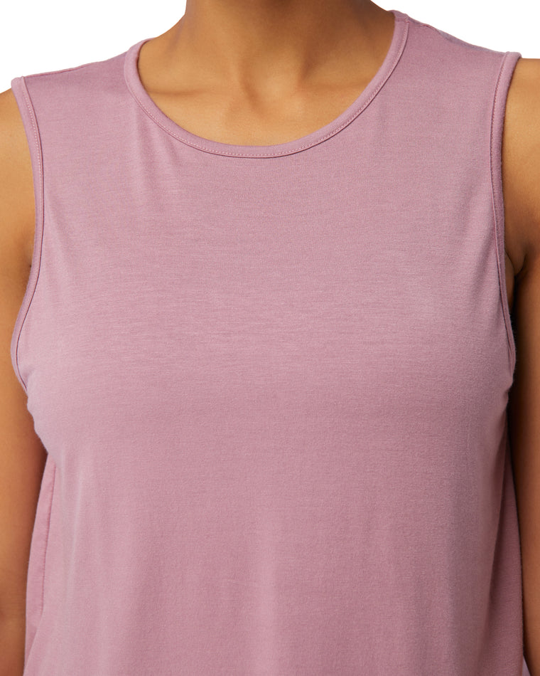 Dusty Orchid $|& Interval Keyhole Back Tank - SOF Detail