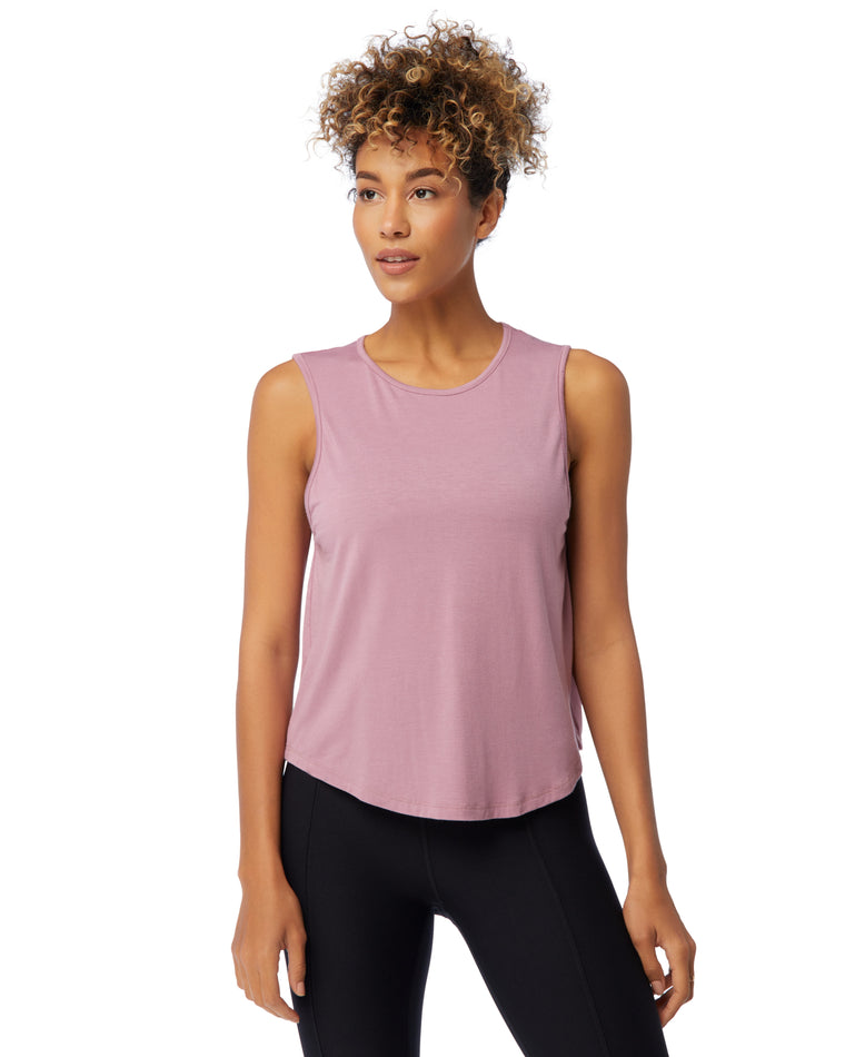 Dusty Orchid $|& Interval Keyhole Back Tank - SOF Front