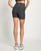 Heather Charcoal $|& Interval FlowHeather Sculpt Bike Short - SOF Back