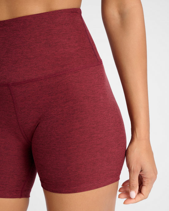 Red Wine $|& Interval Spacedye Bike Short - SOF Detail