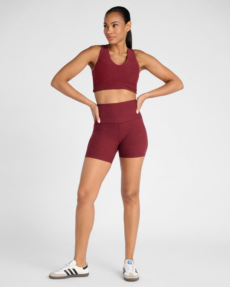 Red Wine $|& Interval Spacedye Bike Short - SOF Full Front