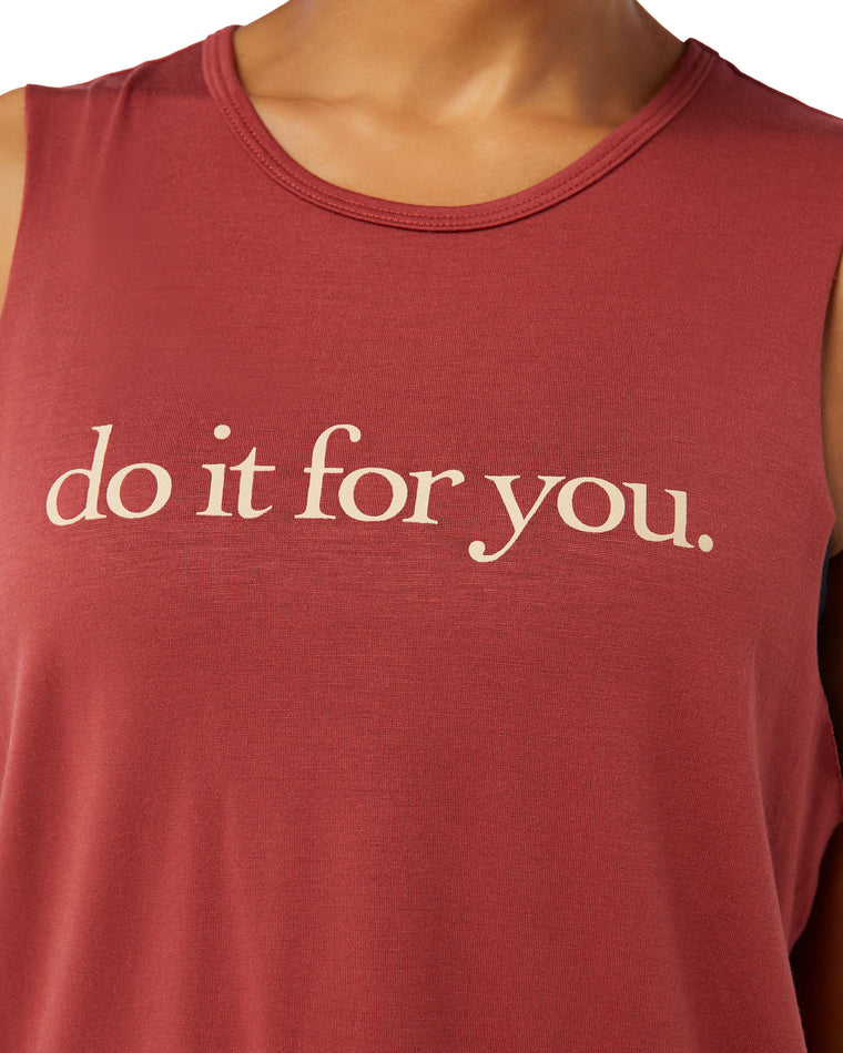 Rosewood $|& Interval Graphic Muscle Tank - Do It For You - SOF Detail