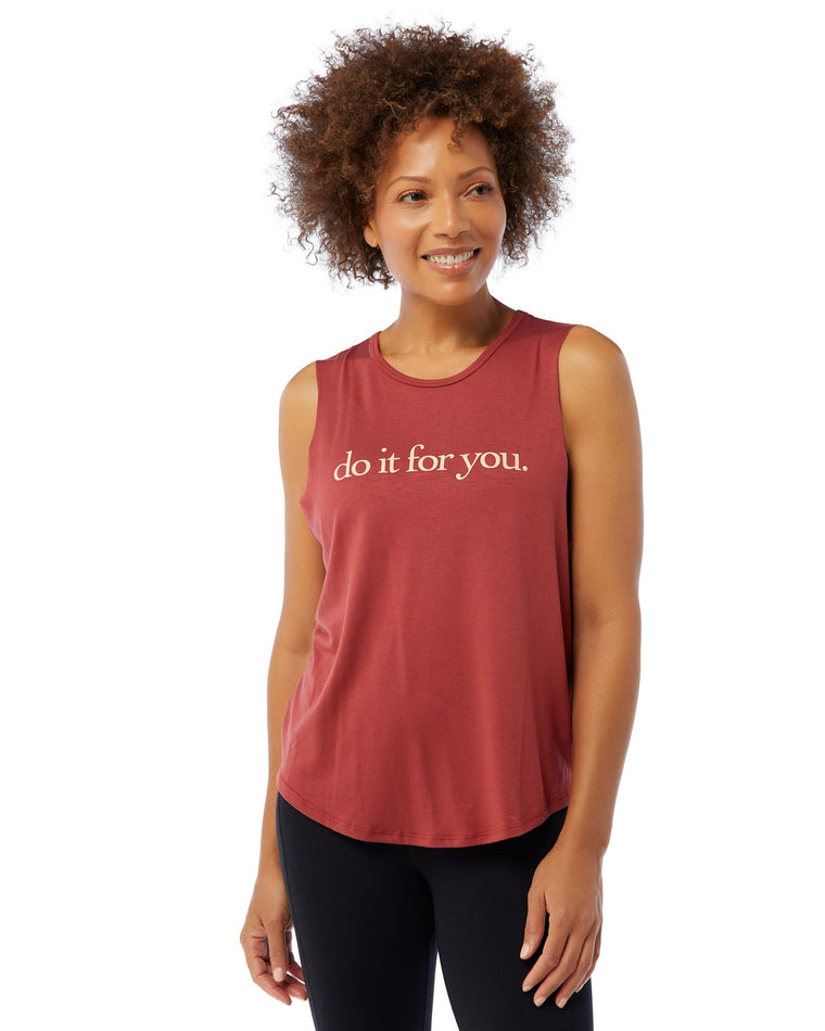 Rosewood $|& Interval Graphic Muscle Tank - Do It For You - SOF Front