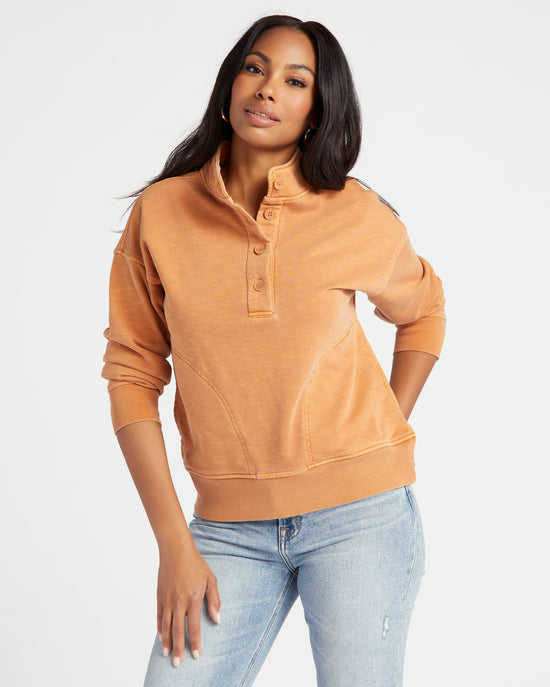 Washed Copper $|& Thread & Supply Alora Top - SOF Front