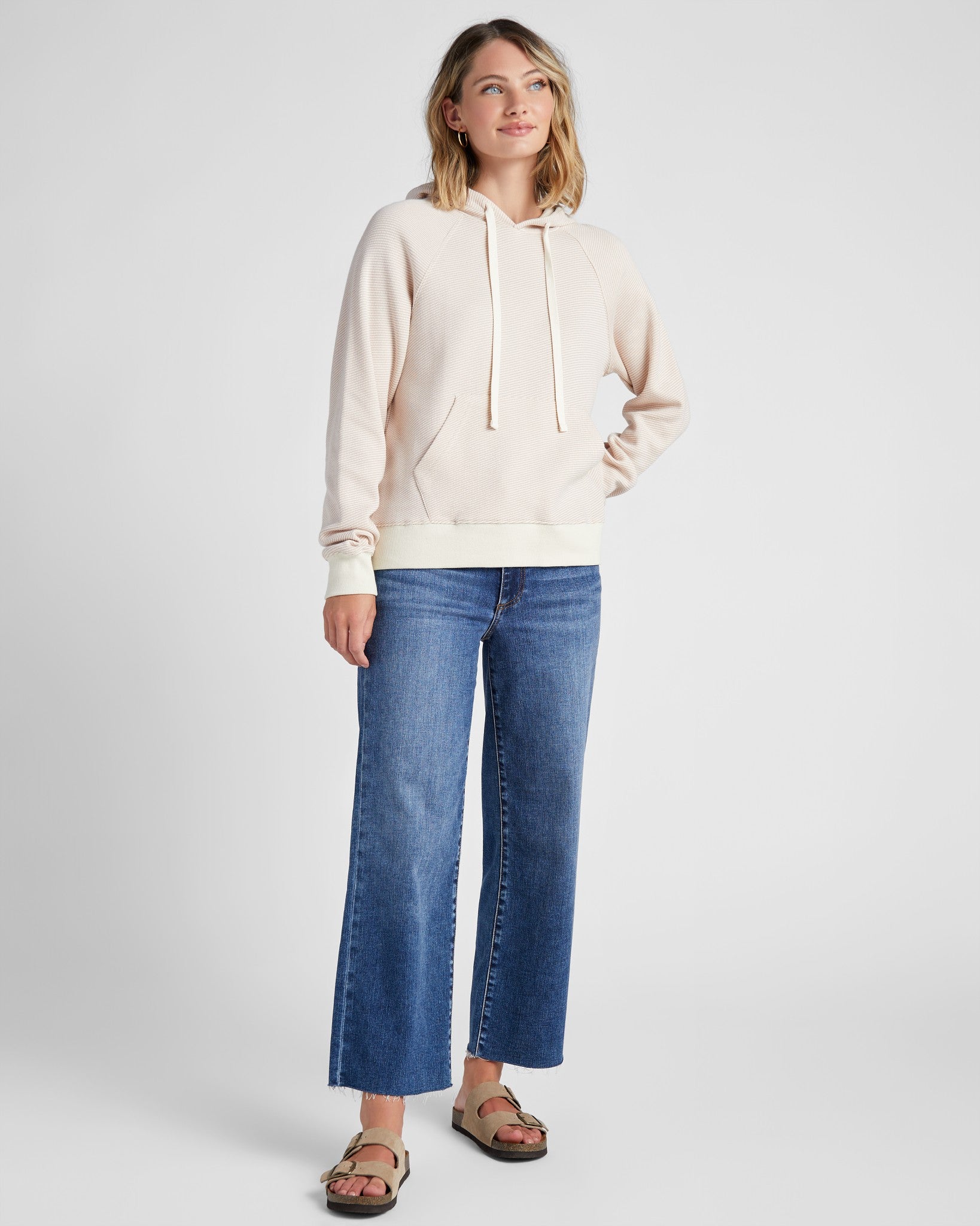 Dusty Pink $|& Thread & Supply Micah Hoodie - SOF Full Front