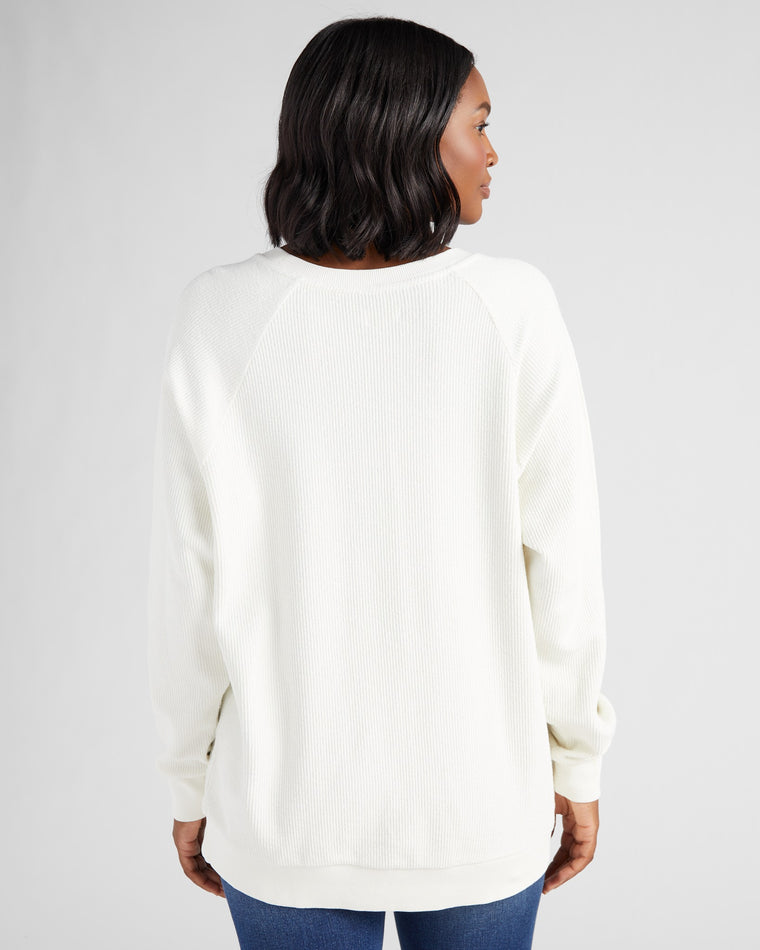 Bright White $|& Thread & Supply Mountain Time Top - SOF Back