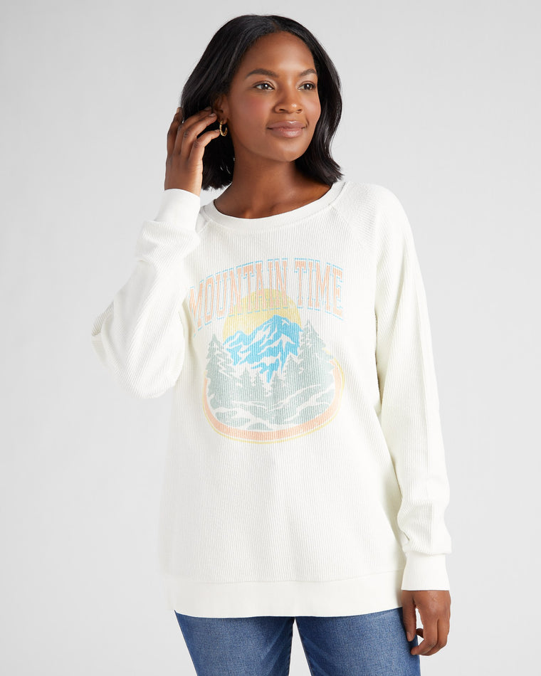 Bright White $|& Thread & Supply Mountain Time Top - SOF Front