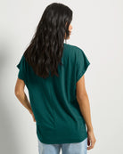 Hunter Green $|& SEAS SoCal Short Sleeved Top - SOF Back
