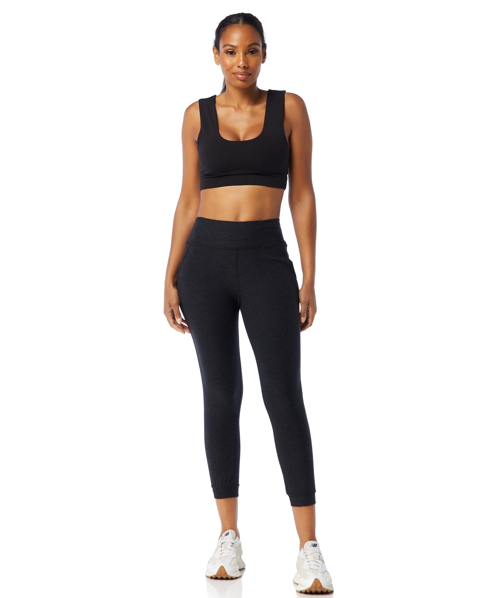 Night Sky $|& Interval FlowHeather Sculpt Motion Jogger - SOF Full Front