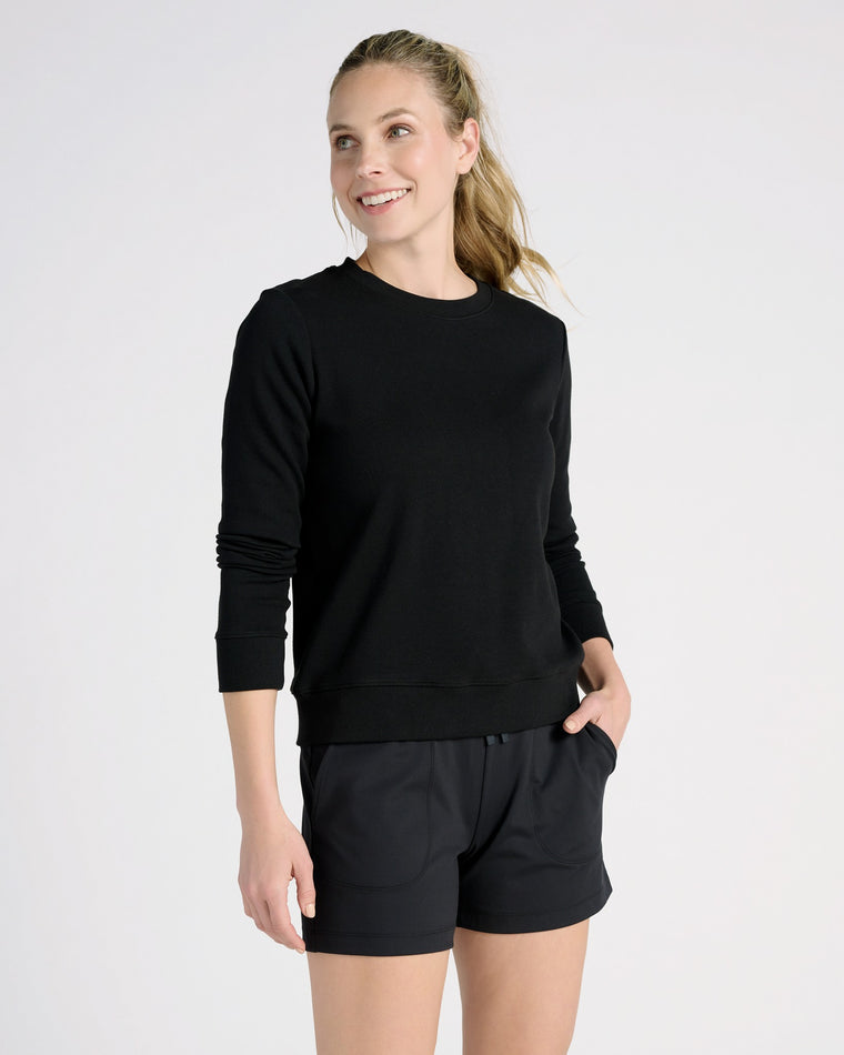 Black $|& Interval Half Moon Pullover - SOF Front