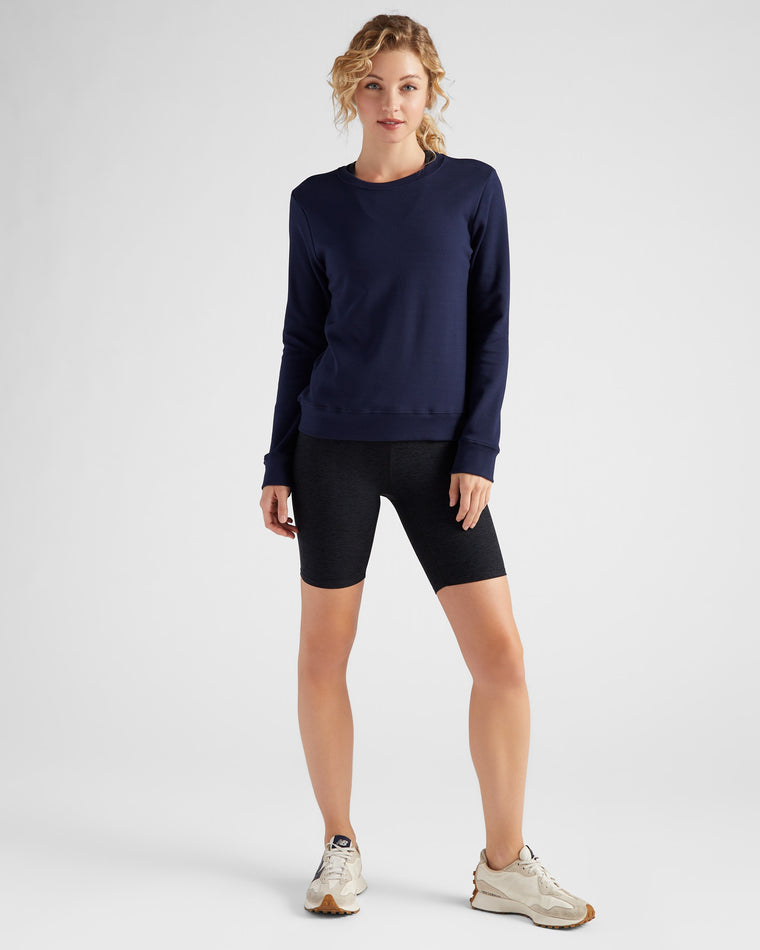 Navy $|& Interval Half Moon Pullover - SOF Full Front